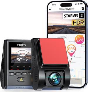 VIOFO Dash Cam A119 Mini 2, STARVIS 2 Sensor, 2K 60fps/HDR 30fps Voice Control Car Dash Camera with 5GHz Wi-Fi GPS, Night Vision 2.0, 24H Parking Mode, Supercapacitor, Support 512GB Max