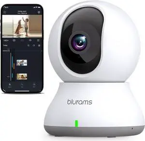 Security Camera, 2K Indoor Camera 360° Pet Camera for Home Security w/Motion Tracking, Phone App, 2-Way Audio, IR Night Vision, Siren, Works with Alexa & Google Assistant(2.4GHz ONLY) Security Camera, 2K Indoor Camera 360° Pet Camera for Home Security w/Motion Tracking, Phone App, 2-Way Audio, IR Night Vision, Siren, Works with Alexa & Google Assistant(2.4GHz ONLY)