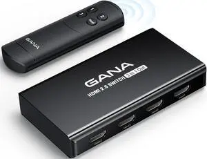 HDMI Switch 3 in 1 Out 4K@60Hz, HDMI Splitter Switcher with Remote, Aluminum HDMI 2.0 Switch Box Hub for 3D, HDCP2.2, HDR, Compatible with Xbox, PS5/4/3,Fire Stick,Roku,Blu-Ray Player, Black HDMI Switch 3 in 1 Out 4K@60Hz, HDMI Splitter Switcher with Remote, Aluminum HDMI 2.0 Switch Box Hub for 3D, HDCP2.2, HDR, Compatible with Xbox, PS5/4/3,Fire Stick,Roku,Blu-Ray Player, Black