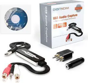 USB 2.0 Digital Audio Capture Card for Vinyl Records Win7/8/10and Mac OS,Audio Grabber for Cassette Tapes to mp3 Converter USB 2.0 Digital Audio Capture Card for Vinyl Records Win7/8/10and Mac OS,Audio Grabber for Cassette Tapes to mp3 Converter