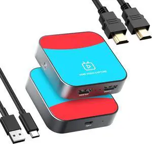 Capture Card for Nintendo Switch, 4K Audio Video Capture Card, USB C 3.0 1080P 60FPS HDMI Recorder for Gaming/Live Streaming/Video Conference, Works for Nintendo Switch/PS5/Xbox/OBS/Camera/PC Capture Card for Nintendo Switch, 4K Audio Video Capture Card, USB C 3.0 1080P 60FPS HDMI Recorder for Gaming/Live Streaming/Video Conference, Works for Nintendo Switch/PS5/Xbox/OBS/Camera/PC