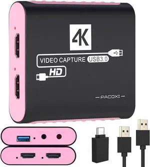 Capture Card with 4K HDMI Passthrough,USB 3.0 Audio Video Capture Card for Windows/Mac OS OBS/Twitch/YouTube/Tiktok Live Streaming and Recording,for Switch/PS5/Xbox/PS4/Steam Deck/PC/Camera Capture Card with 4K HDMI Passthrough,USB 3.0 Audio Video Capture Card for Windows/Mac OS OBS/Twitch/YouTube/Tiktok Live Streaming and Recording,for Switch/PS5/Xbox/PS4/Steam Deck/PC/Camera