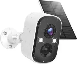 2K Security Cameras Wireless Outdoor, Solar Outdoor Camera Wireless w/PIR Human Detection, Dual-Spotlights, Color Night Vision, 2-Way Talk, IP66 Waterproof, 2.4GHz Wi-Fi, SD Card/Cloud Storage 2K Security Cameras Wireless Outdoor, Solar Outdoor Camera Wireless w/PIR Human Detection, Dual-Spotlights, Color Night Vision, 2-Way Talk, IP66 Waterproof, 2.4GHz Wi-Fi, SD Card/Cloud Storage