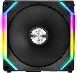 Lian Li UNI Fan SL120 1 Pack Black-No controller included (ARGB 120mm LED PWM Daisy-Chain) UF-SL120-1B PC Cooling Computer ARGB Case Fans Heatsink Cooler