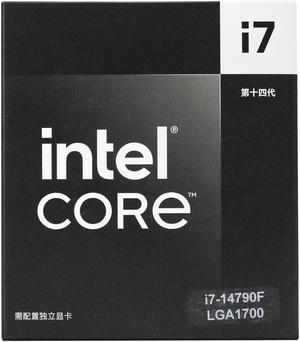 Intel Core i7-14790F Raptor Lake Desktop Processor Game Special Edition i7 14th Gen, 16 Cores up to 5.4 GHz Turbo LGA 1700 65W Without Graphics and Fan -Black Box