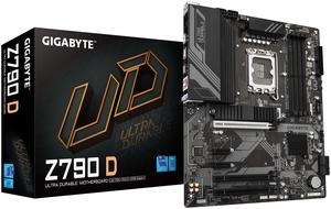 GIGABYTE Z790 D DDR5 LGA 1700 Intel Z790 ATX Motherboard with DDR4, Triple M.2, PCIe 5.0, USB 3.2 Gen2X2 Type-C, 2.5GbE LAN, PCIe EZ-Latch, Multi-Key