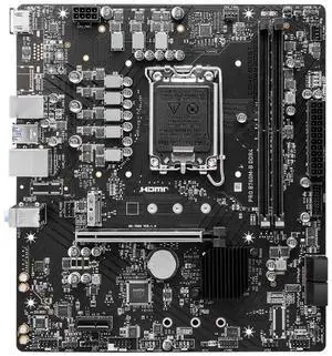 MSI B760M-B DDR4 motherboard Supports 12th/13th/14th Gen Intel® Core Processors, Pentium® Gold and Celeron® Processors (LGA 1700)