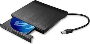 Aochakimg Grabadora CD/DVD Lector de CD Externa Portátil con USB 3.0, Unidad Óptica Externa de CD/DVD-RW CD Player para Windows/Mac OS Apple/iMac/Macbook Air/PC/Notebook