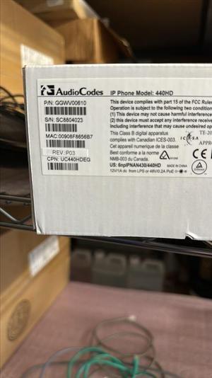 AudioCodes IP Phone Model 440HD P/N GGWV00610 Overall Good Working Condition