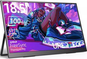 NEWSOUL 100Hz Portable Monitor 18.5" 1080P Gaming Monitor  w/Integrated Stand & VESA HDMI 2*Type C Switch Display