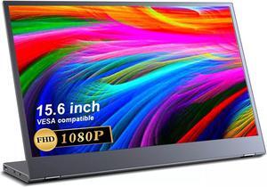 NEWSOUL 15.6 Inch Portable Monitor Freestanding Frameless, FHD 1080P FreeSync IPS HDR USB C Gaming Display With Smart Stand For XBOX PS5 Laptop PC MAC Phone