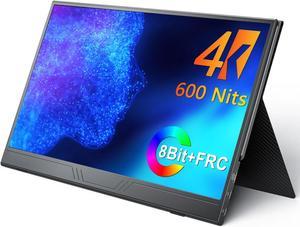 EVICIV 15.6" 4K Portable Monitor 3840 x 2160 1500:1 Mini HDMI USB C Stunning 4K UHD Portable Display