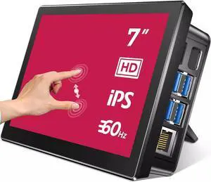 NEWSOUL 7" Touchscreen Monitor 1024×600  IPS LCD HDMI Monitor for Raspberry Pi Windows