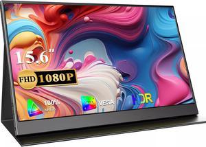 EVICIV 15.6" Portable Monitor Full HD 1080P 60Hz IPS Extend Screen VESA Mount