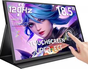 NEWSOUL 18.5" 120Hz Touchscreen Portable Monitor 1080P HDR Ultra Slim FreeSync HDMI USB C w/VESA