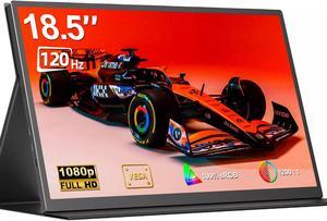 NEWSOUL Portable Monitor 18.5 Inch 120Hz 100% sRGB 1080P Portable Laptop Monitor w/Smart Cover, VESA HDMI