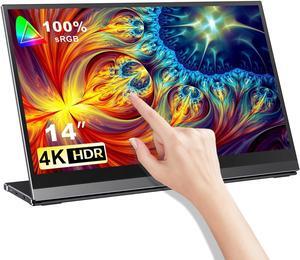 14" Portable Monitor 4K Touchscreen Auto Rotate Display HDMI Type C UHD