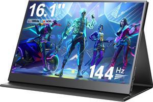 NEWSOUL Portable Gaming Monitor 144Hz 16.1" 1080P 500Nits 1200:1 FreeSync
