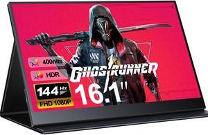 NEWSOUL Portable Gaming Monitor 144Hz 16.1" 1080P 500Nits 1200:1 FreeSync