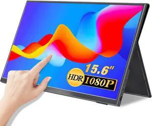 NEW 15.6" Portable 10 Point Touch Screen Monitor FHD 1080P For Gaming PC Phone