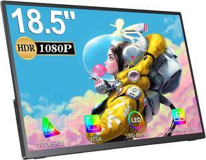 NEWSOUL 18.5" Portable Monitor HDR 1080P HDMI USB C Screen VESA 100% sRGB Used