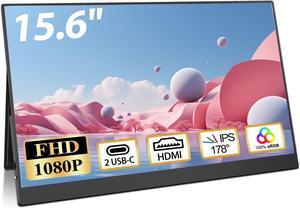 NEWSOUL 15.6'' Portable Monitor 1080P Type C IPS Display Screen For HDMI Laptop Phone PC