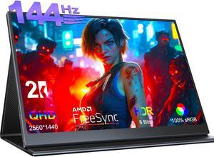 NEWSOUL 2K 144Hz Portable Monitor Upgraded 16.1" HDR QHD Eye Care Screen Gaming Monitor