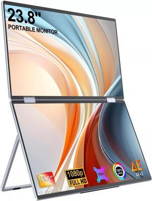 NEWSOUL 15.6" Dual Portable Monitor Laptop Screen Extender Monitor Fold Gaming Monitor