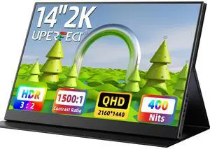 Newsoul 14" 2K Portable Monitor 2160*1440 HDMI USB C Display FHD 1500:1 Screen For Laptop PC and Game Xbox PS
