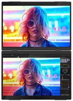Newsoul 16" 2.5K Delta Pro Touch Dual Monitor with Touch Pen: One-Line Setup, Capacitive Pen Support & Ergonomic Stacking Stand