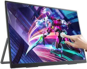 Newsoul 18" 2K Touchscreen Gaming Monitor  144Hz, 1ms, FreeSync, QHD 2560x1600, 100% DCI-P3, HDR, VESA Mount  Frameless Display for PC & Console Gaming