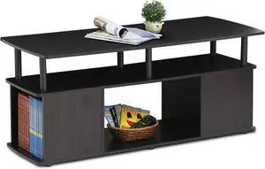 Furinno JAYA TV Stand for TVs up to 50 Inch with Open Storage, Blackwood Furinno JAYA TV Stand for TVs up to 50 Inch with Open Storage, Blackwood