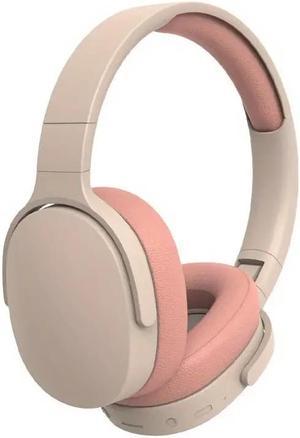 P2961 Foldable Wireless Over-Ear Headphone, Ergonomic Design Headset,pink