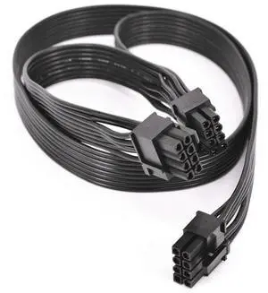 for Corsair Modular Power Supply Power Adapter Cable ATX CPU 8 Pin Male to Dual PCIe 2X 8 Pin (6+2) Male Power Supply Cable for Graphics Vedio Cards 25 inch+9 inch (63cm+23cm)
