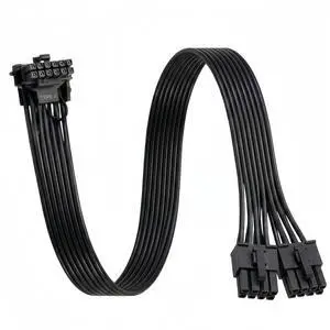 ATX 3.0 PCIe 5.0 12VHPWR Cable 2x8 Pin to 16 Pin 600W GPU Power Cord, Type A 4-Pin on Bottom, 16AWG 60cm (24in), for EVGA G7/G6/G5/G3/G2/P2/T2 & Super Flower Leadex Titanium/Platinum/III Series ATX 3.0 PCIe 5.0 12VHPWR Cable 2x8 Pin to 16 Pin 600W GPU Power Cord, Type A 4-Pin on Bottom, 16AWG 60cm (24in), for EVGA G7/G6/G5/G3/G2/P2/T2 & Super Flower Leadex Titanium/Platinum/III Series