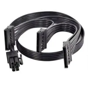 6 Pin to 3X 15 Pin SATA Hard Drive HDD Power Adapter Cable Only for EVGA GQ Series Semi Modular PSUs 20-in(50cm) 6 Pin to 3X 15 Pin SATA Hard Drive HDD Power Adapter Cable Only for EVGA GQ Series Semi Modular PSUs 20-in(50cm)