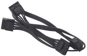 for Corsair Modular Power Supply 6 Pin Male to 3X 4 Pin Molex Female Hard Drive Power Adapter Cable for BTC Mining Riser Card 20-in for Corsair Modular Power Supply 6 Pin Male to 3X 4 Pin Molex Female Hard Drive Power Adapter Cable for BTC Mining Riser Card 20-in