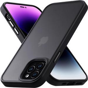 for iPhone 12 Pro Max Phone Case, Shockproof for Phone 12 Pro Max Case, Military Grade Drop Protection, Protective Hard Back Slim Translucent Case for iPhone 12Pro Max 6.7'', Frosted Black