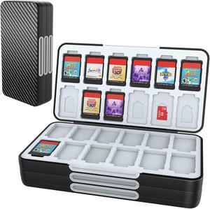 HEIYING Game Card Case for Nintendo Switch and Switch OLED,Customized Pattern Nintendo Switch Lite Game Card Storage Case with 72 Game Card Slots and 24 Micro SD Card Slots.