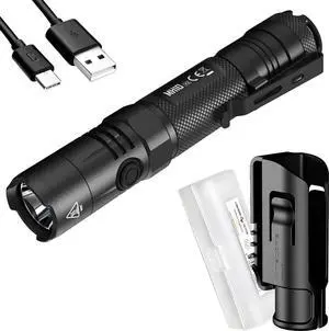 Nitecore MH10 v2 Rechargeable Flashlight, 1200 Lumen LED USB-C Fast Charging Side Switch Compact for EDC Pocket Carry with LumenTac Organizer Nitecore MH10 v2 Rechargeable Flashlight, 1200 Lumen LED USB-C Fast Charging Side Switch Compact for EDC Pocket Carry with LumenTac Organizer