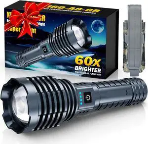 Weoxi Super Bright Rechargeable Flashlights 2400.000 High Lumen, Powerful LED Flashlight, IPX7 Waterproof Floodlight & Spotlight Flashlight 2-in-1 W/5 Modes for Camping, Emergency, Search & Rescue Weoxi Super Bright Rechargeable Flashlights 2400.000 High Lumen, Powerful LED Flashlight, IPX7 Waterproof Floodlight & Spotlight Flashlight 2-in-1 W/5 Modes for Camping, Emergency, Search & Rescue