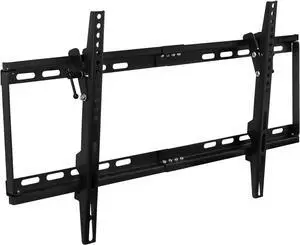 Mount-It! Slim Tilting TV Wall Mount | Low Profile Bracket for 32-65 TV | Universal VESA Compatibility up to 600 x 400mm | 130 Lbs Weight Capacity | Black