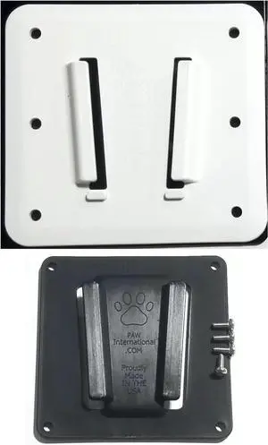 PAW International RV TV Bracket White 2 Piece Set | 1 Polymer TV Bracket 100 X 100mm VESA | 1 White Polymer Wall Mount