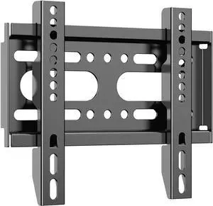 JXMTSPW TV Wall Mount Fixed Monitor Bracket Low Profile Most 14"-42" Flat Curved 19 24 28 29 32 38 39 inch Small Televisions Screen up to VESA 200x200mm 25KG Max Load Wall Mount Bracket