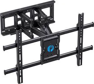 Pipishell Full Motion TV Wall Mount for Most 37-75 Inch TVs up to 132lbs, Wall Mount TV Bracket Articulating Swivel Tilt Extension Leveling Max VESA 600x400mm Fits 12/16" Wood Stud, PILFK1