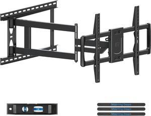 Long Arm TV Wall Mount for 37-75 Inch TV, Corner TV Wall Mount with 32 Long Extension, Full Motion TV Mount Swivel & Tilt, Fits Max VESA 600x400mm,100 lbs, 16,18,24 Studs MD2285-LA