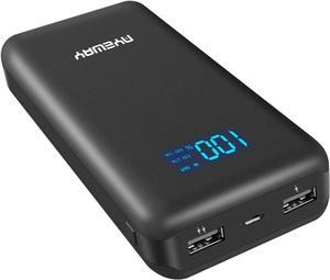 Battery Pack 26800mAh Portable Charger 5V 2A Power Bank with 2 Ports Output & Digital Display,External Battery Phone Charger Compatible with iPhone,Samsung Galaxy,pad and More.