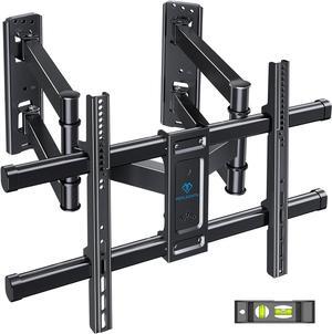 PERLESMITH Corner TV Wall Mount for 37-70 Inch LED, LCD 4K Flat Curved Screen TVs up to 99 lbs, Corner TV Mount Bracket with Dual Articulating Arms, Swivel, Tilt, Extension, Max VESA 600x400mm, PSCLF1