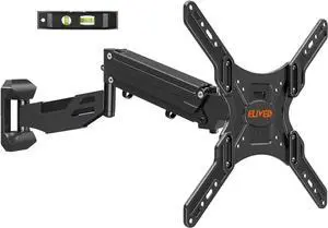ELIVED Height Adjustable TV Wall Mount for Most 23-55 Inch TVs, Spring Arm Full Motion Swivel Tilt Articulating TV Mount Bracket, Max VESA 400x400mm, Support 11-66 lbs, YD1010