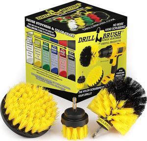 Drill Brush Attachment - Bathroom Surfaces Tub, Shower, Tile and Grout All Purpose Power Scrubber Cleaning Kit Grout Drill Brush Set  Drill Brushes by Drill Brush Power Scrubber by Useful Products